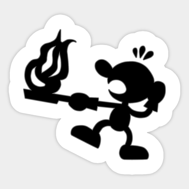 Mr. Game and Watch Mr Game And Watch Sticker TeePublic